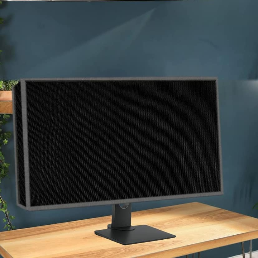 PalaP Super Premium Dust Proof Monitor Cover for Samsung 24 inches Monitor (Black) view 5