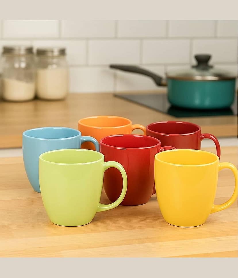Love Unlimited Solid Bone China Tea Cup 150 ml ( Pack of 6 ) view 2