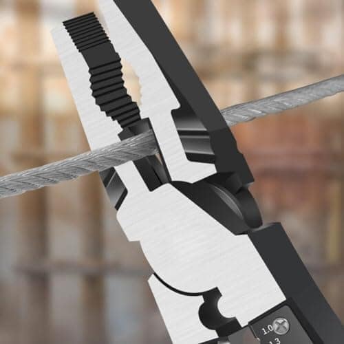 7 in 1 Wire Stripping Tool, Wire Cutter With Gripping, Wrench, Crimping, Wire Precision Hand Tool Cable Stripping Cutting, Multifunction Terminal Crimping Wire Piler And Stripper view 3