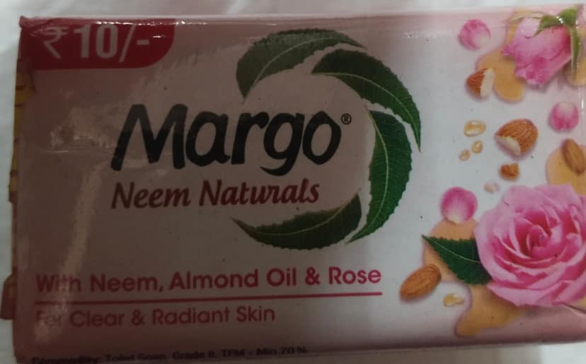 Margo neem, almond oil & rose Soap