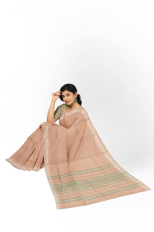 APCO Handloom - Women's Rahajmundry Pure Cotton Grey Handloom Saree (Angara Handloom Saree) 61 view 4