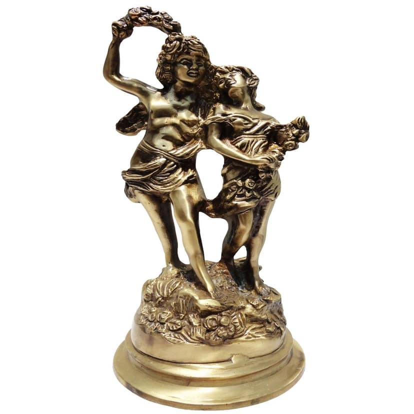 Brass Showpiece Lady Stute Statue, Height : 14 Inch (BSMAS069 B) view 2