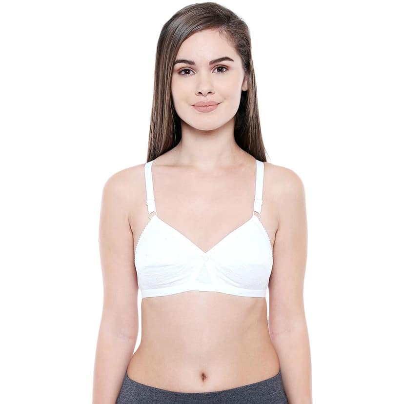 Bodycare Women Cotton Full Coverage Non Padded Regular Bra Pack - 2 E5524BW view 3