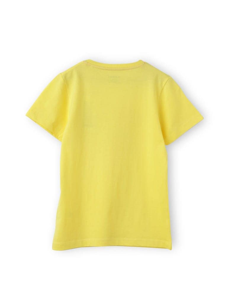 Girls T shirt Cotton Blazing Yellow Cute Crazy view 4