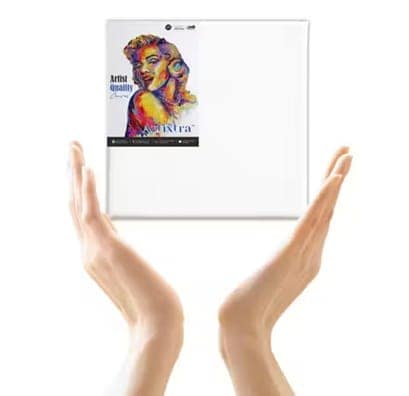 Canvas Board 5x5 Inch Pack of 9 for Painting & Art Practice view 2