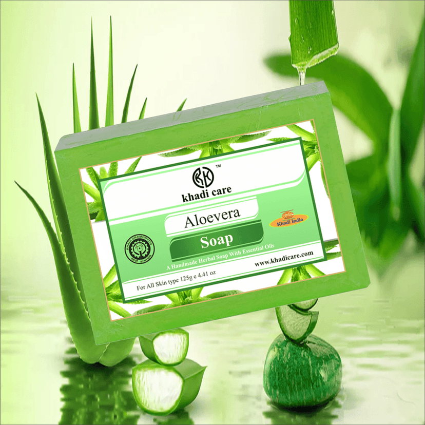Khadi Care Herbal Aloevera Soap (Pack of 8) (pack of 5) view 2