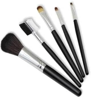 Store 4 Hope Makeup Brushes Set Pack of 5 Eyeshadow Blending cosmetics Brush Kit (Black)