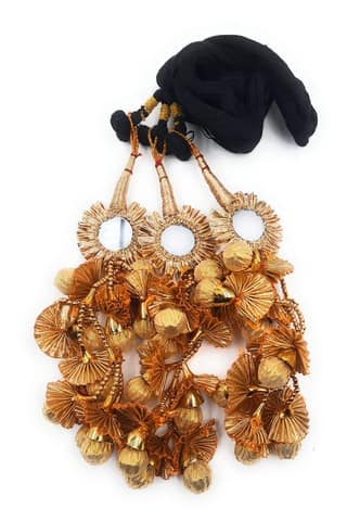 Punjabi Paranda Heavy Square Gotapatti Design with Jhumka/Patiala Shahi Parandi