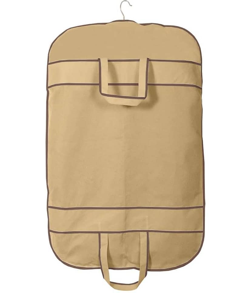PrettyKrafts Half Transparent Coat Cover | Cloth Cover | Blazer Cover (Set of 2) - Beige & Brown view 2