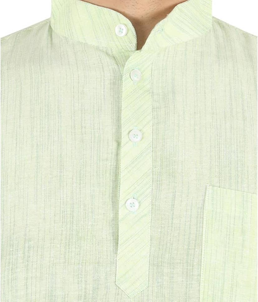 Latest Chikan Pink Cotton Kurta Single view 2