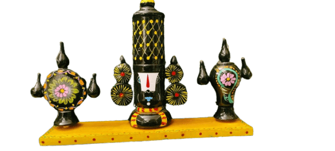 Wooden Balaji Temple Set for Home and Office Decor view 2