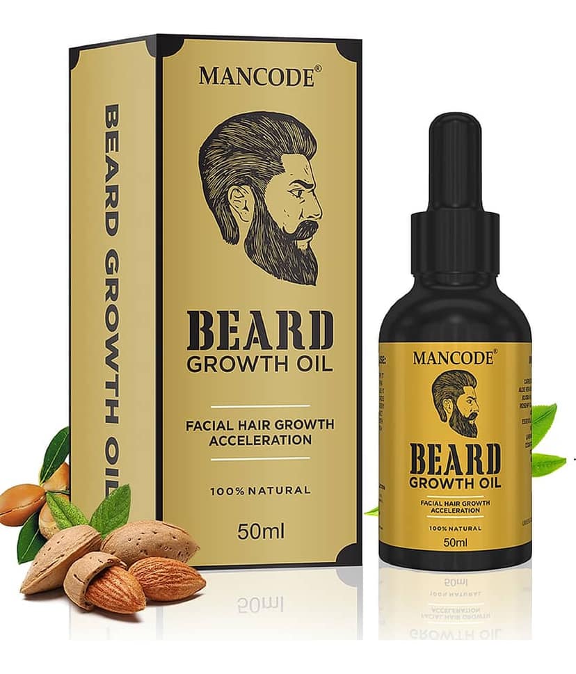 Mancode Beard Growth Oil for Men, Enriched with Natural Herbs , Fast Beard growth Oil, 50 ml (Pack of 1) view 2