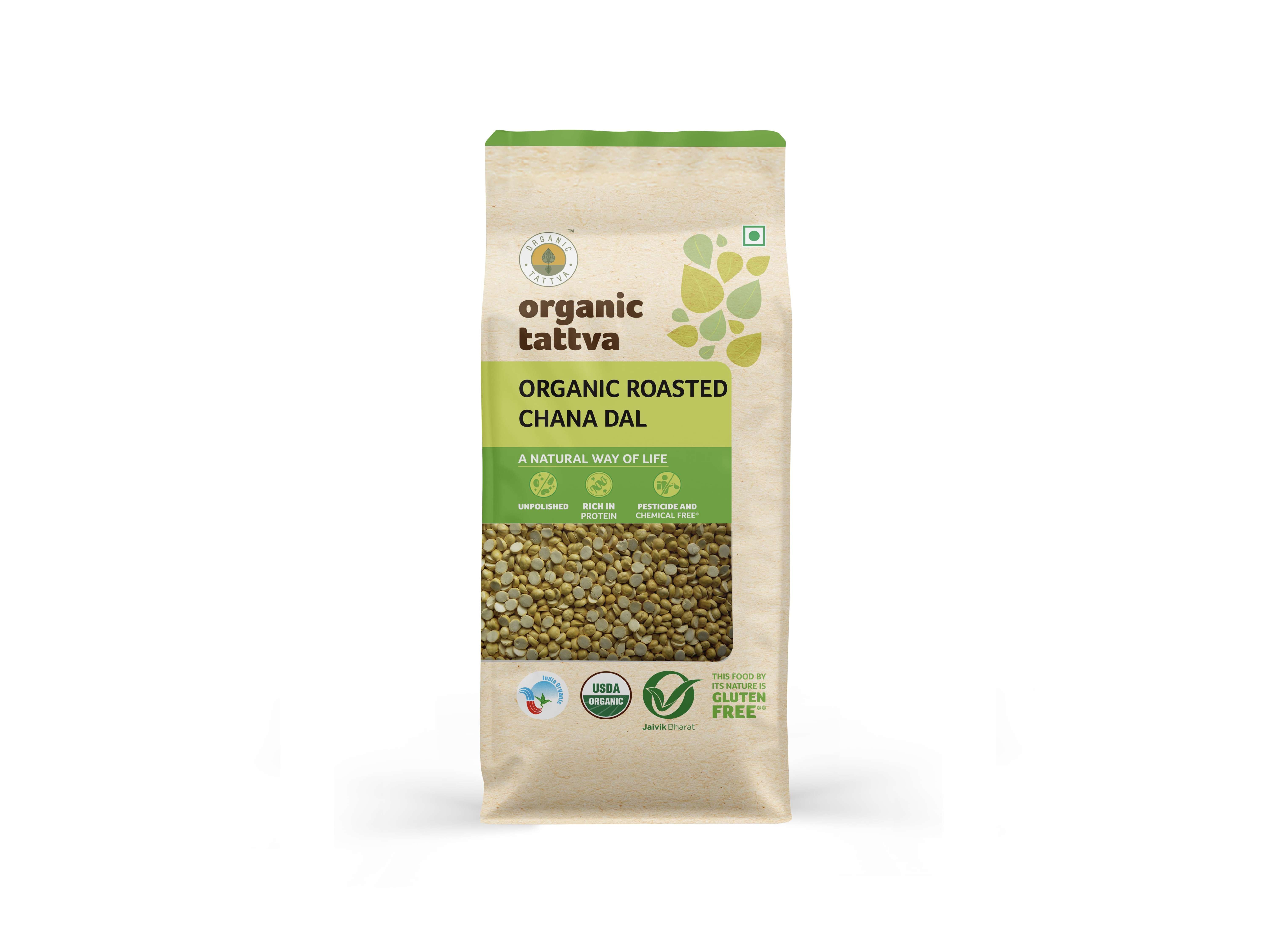 Organic Roasted Chana Dal 500g