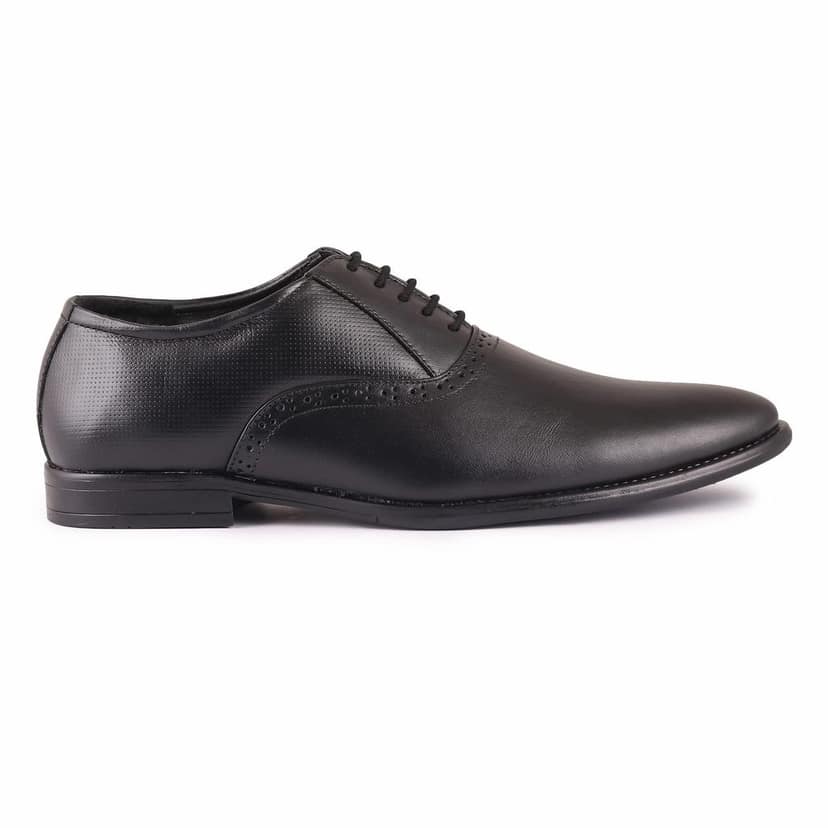 FEATHER LEATHER Genuine Leather Shoe for Men's & Boys - Comfortable & Stylish Shoes - Suitable for Formals, Office Wear, Dress Up Shoes view 3