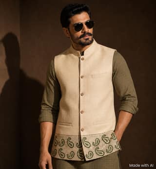 Handcrafted Juko Hand Blockprinted Jacket