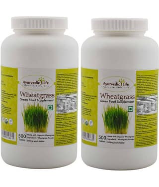 Ayurvedic Life Wheatgrass Tablets 500 no.s Pack of 2