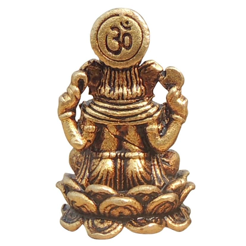 Brass Showpiece Ganesh Ji God Idol Statue (BSMAS1686 G) view 3