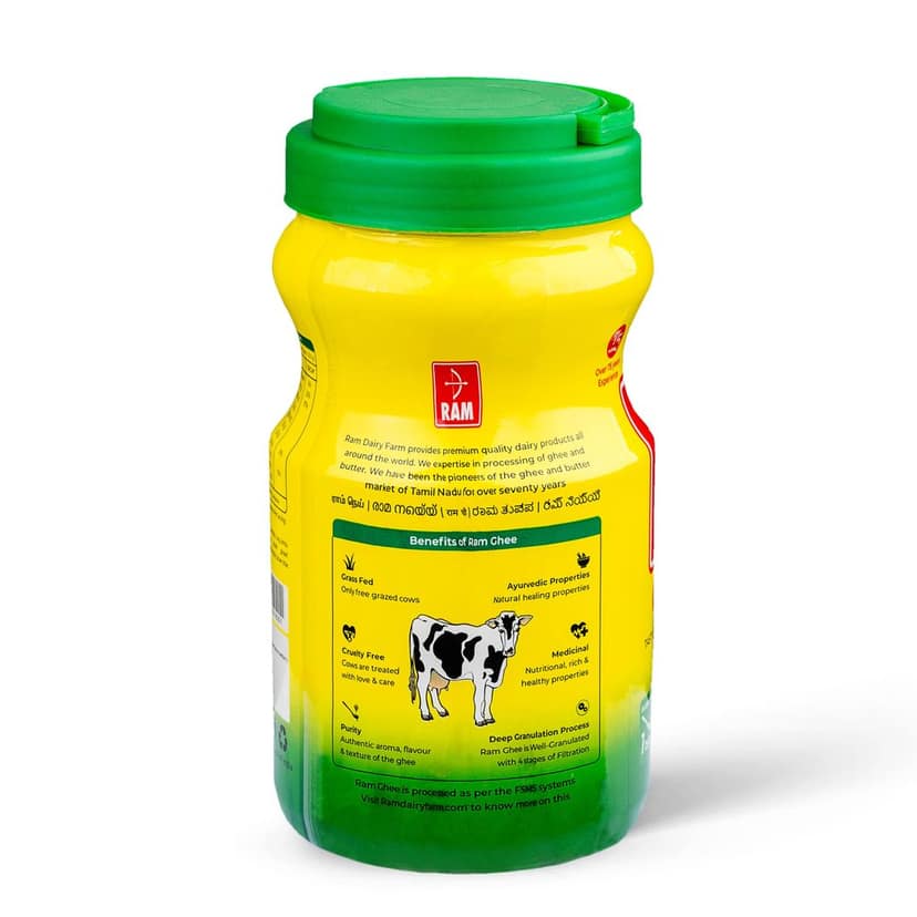 Ram Ghee 1L Jar view 3