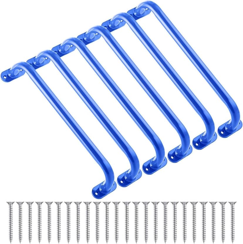 REZNOR 19" Long Metal Playground Safety Handle Monkey Bars for Kids Backyard, Playset Handle Accessories for Playhouse, Jungle Gym for Indoor Outdoor Playground