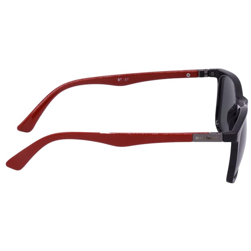Hrinkar Green Rectangular Sunglasses Brands Black, Red Frame Goggles for Men & Women - HRS-BT-07-BK-RD-GRN view 3