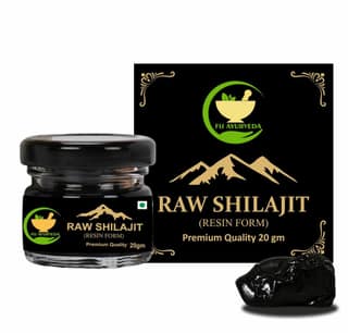 FIJ AYURVEDA Ayurvedic Raw Shilajit/Shilajit Resin (Semi Liquid) for Men & Women - 20Gm (Pack of 1)