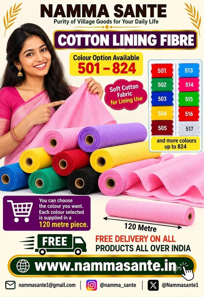 120meter All Cotton Lining Fibre – Colour Options 501–599 view 2