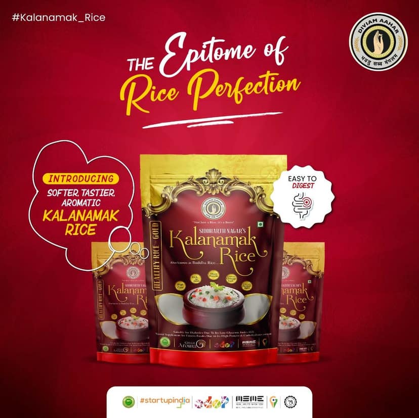 Kalanamak Rice Gold ( High Zinc, More iron, contain Omega 3&6, micronutrients like Anthocnin and Vitamin) Low Glycemic Index view 4