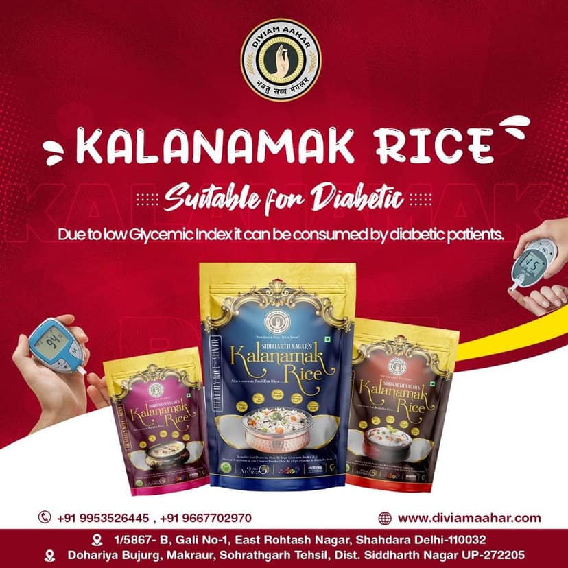 Kalanamak Rice Gold ( High Zinc, More iron, contain Omega 3&6, micronutrients like Anthocnin and Vitamin) Low Glycemic Index view 7