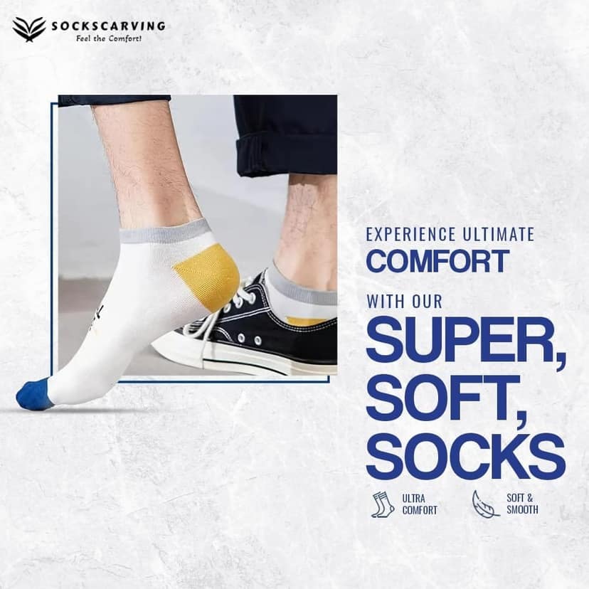 SOCKSCARVING Multicolour Andros Edition Cotton Socks Pair of 5, Low Cut Ankle, Full Length, Free Size, Casual Design, For Men-Women view 6