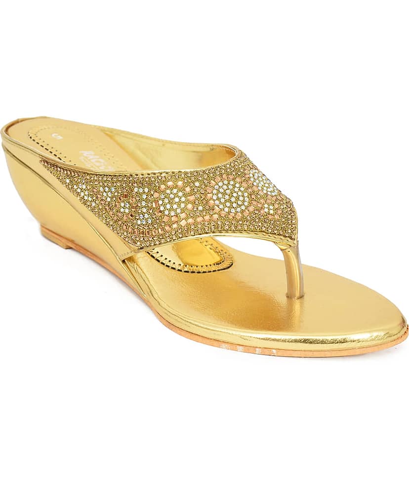 Racecourse - Gold Women's Slip On Heels
