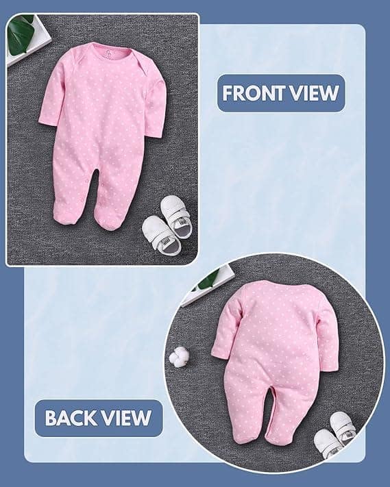 BabyGo Half Sleeves Baby Romper| 100% Cotton Rompers for New Born Baby view 4