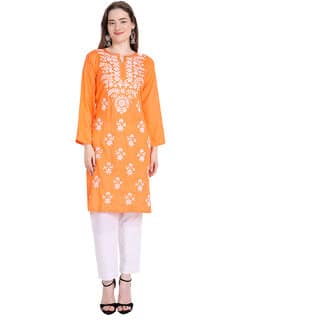 Lucknowi Rayon Cotton Kurta