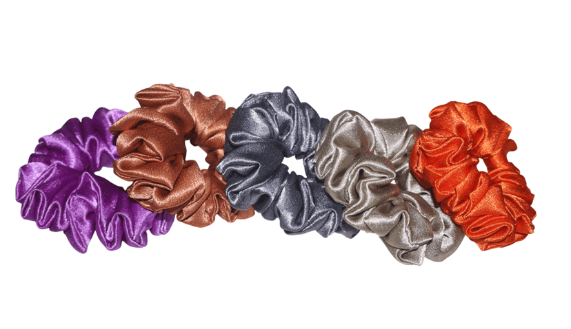 5 Pieces Satin Hair Scrunchies Hair Bands Ponytail Holder for Women Girls view 4