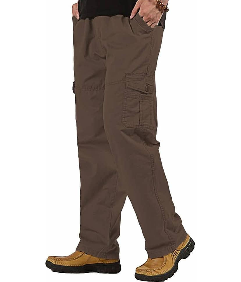 Reoutlook Regular Flat Men's Cargos - Gold ( Pack of 1 )