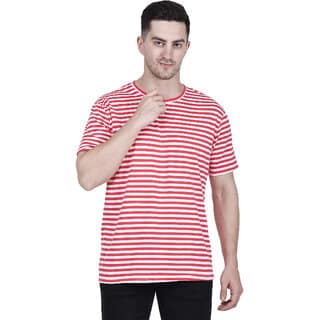 Life Dream Mens Multicolor Solid Cotton Blend Round Neck T-Shirt
