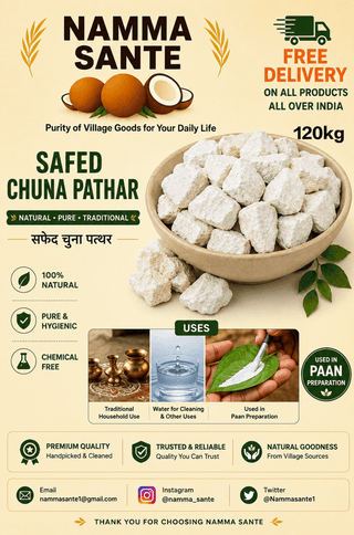 Safed Chuna Patthar, Edible Lime Stone, Paan Chuna Stone, Natural Lime Stone, White Lime Stone