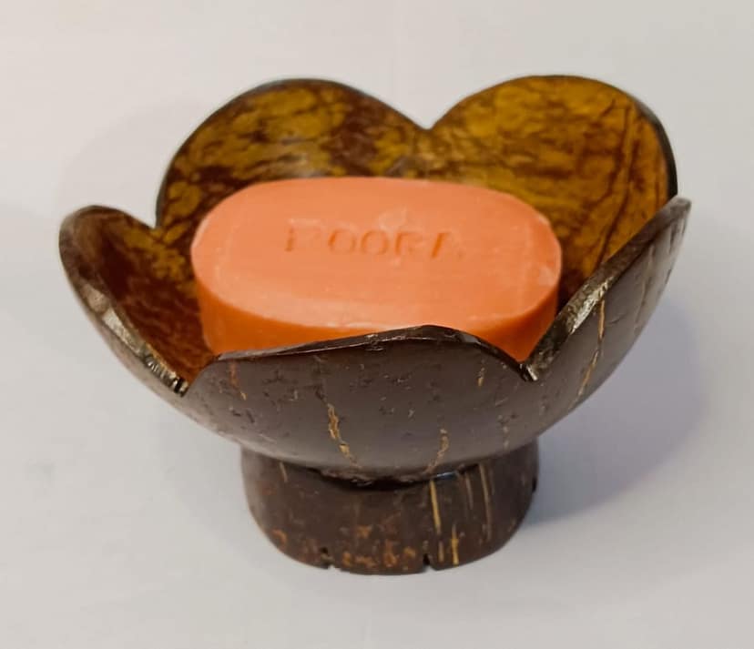 Coconut Shell Soap Box - 3"s Set view 2
