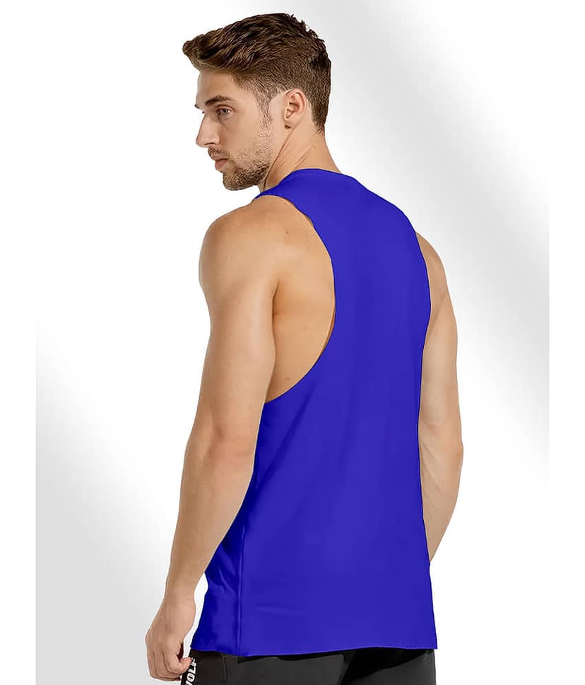 FTX Pack of 4 Polyester Gym Vest For Men ( Black ) view 2