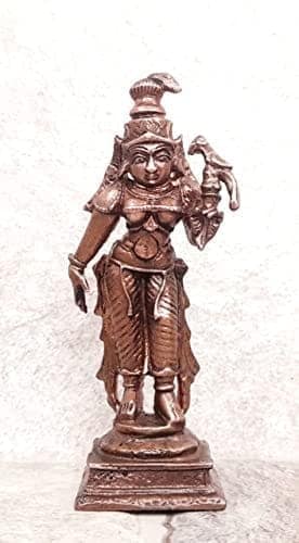 Searchers Paradise - Copper Idols andal ,9.4 inches, Copper Handmade 115 Grams, Patina Antique Finish, Pack of 1 Piece