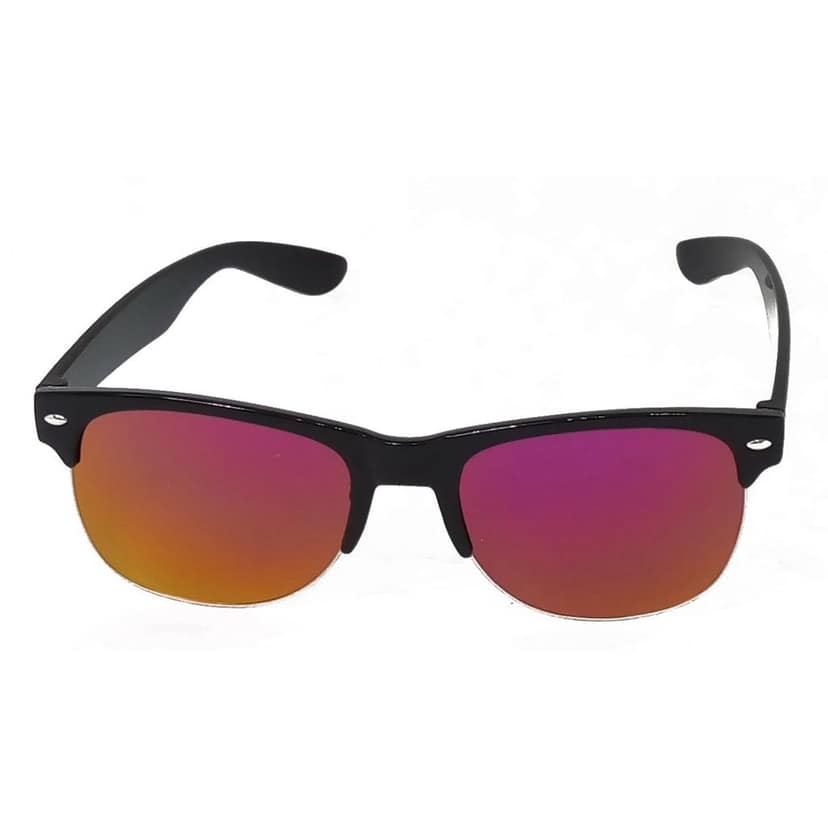Hrinkar Pink Rectangular Cooling Glass Black Frame Best Sunglasses for Men & Women - HRS254 view 2