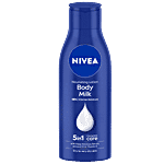 Nivea Body Milk Nourishing Lotion - Very Dry Skin, With Deep Moisture Serum & 2X Almond Oil, 48H Intensive Moisture Care, 200 Ml