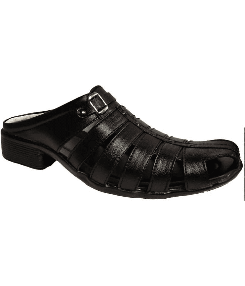 RAGE GAZE - Black Men's Sandals