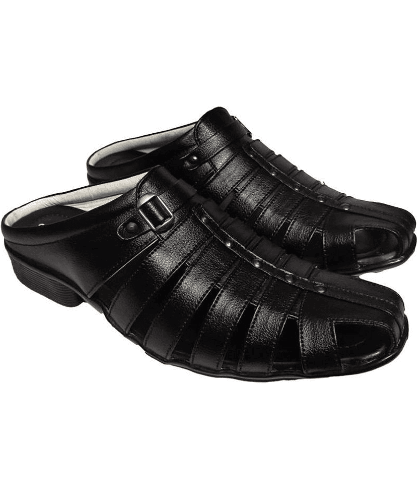 RAGE GAZE - Black Men's Sandals view 2
