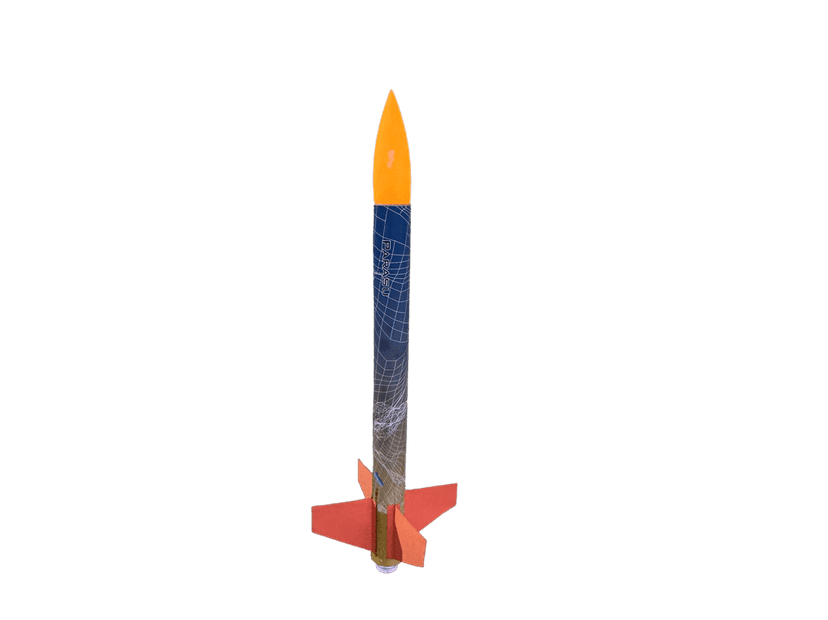 Model Rocket Kit ( Orange) for Adults and Kids with Parachute Recovery