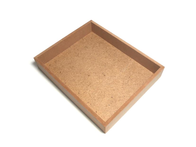 DEVESHA DIY Wooden Serving Tray - 10 × 8 Inch(Without Handle) | MDF Tray for Art, Craft, Decoupage & Decoration view 2