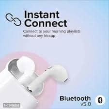 Instant Connect Bluetooth 5.0 Wireless Earbuds - White