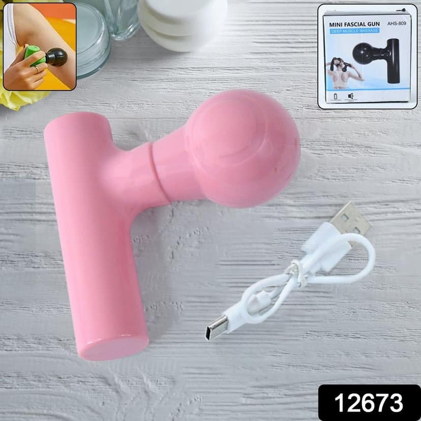 Black Mini Pocket Size Massager, Full Body Massager, Cordless One Button Operation for Body Pain & Relaxation view 2