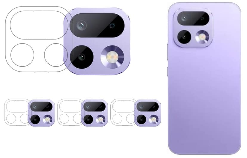 ISAAK Back Camera Lens Protector compatible for Realme 16 Pro 5G (Pack of 4)
