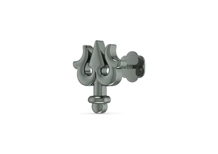 Lord Shiva Trishul Ear Stud For Men (1 Pc Only) view 2