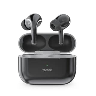 TecSox Tecpods Pro 2 Bluetooth Earbud With Deep Bass & Comfortable Fit | IPX Water Resistant TecSox Tecpods Pro 2 Bluetooth Earbud With Deep Bass & Comfortable Fit | IPX Water Resistant - Black